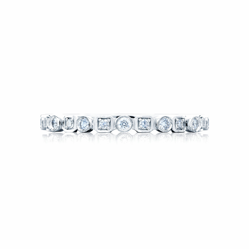 TACORI Sculpted Crescent Diamond Wedding Band