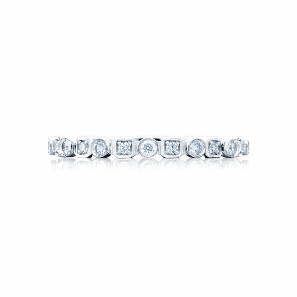 Tacori Sculpted Crescent Diamond Wedding Band