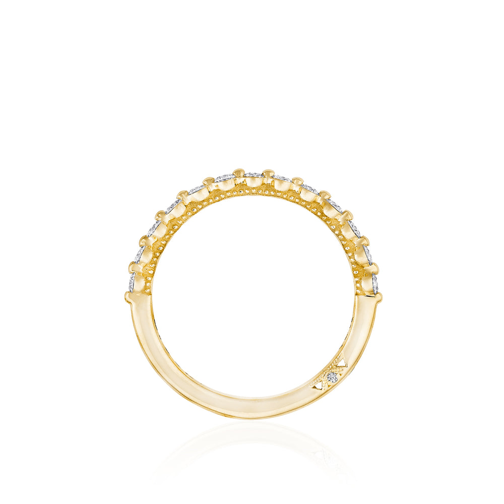 TACORI Yellow Gold Sculpted Crescent Diamond Wedding Band