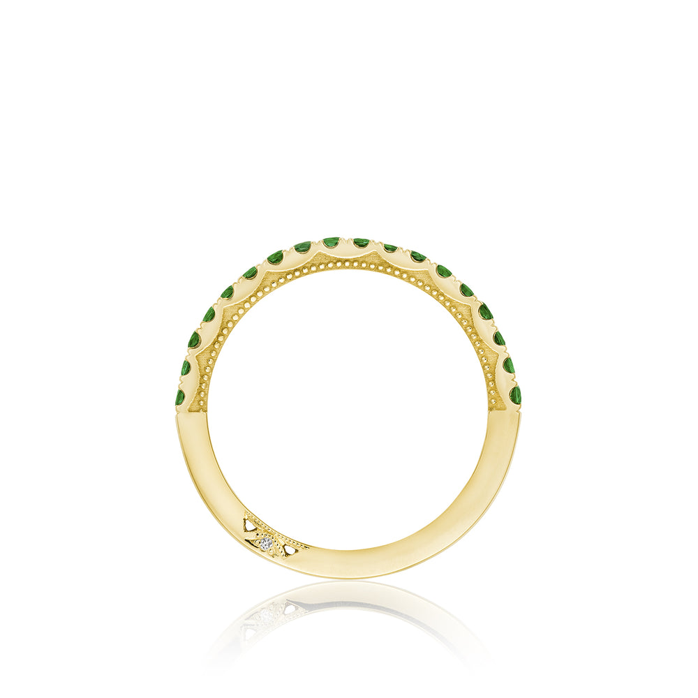 TACORI Sculpted Crescent Emerald Band