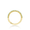 Tacori Sculpted Crescent Emerald Band