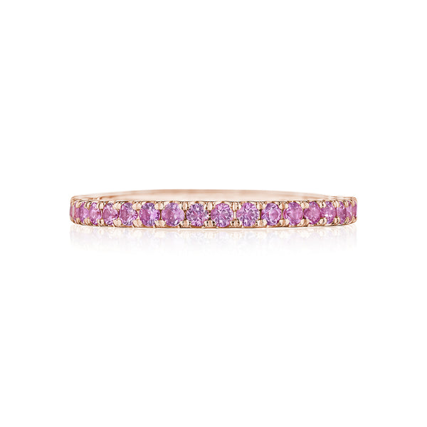 Tacori Sculpted Crescent Pink Sapphire Band