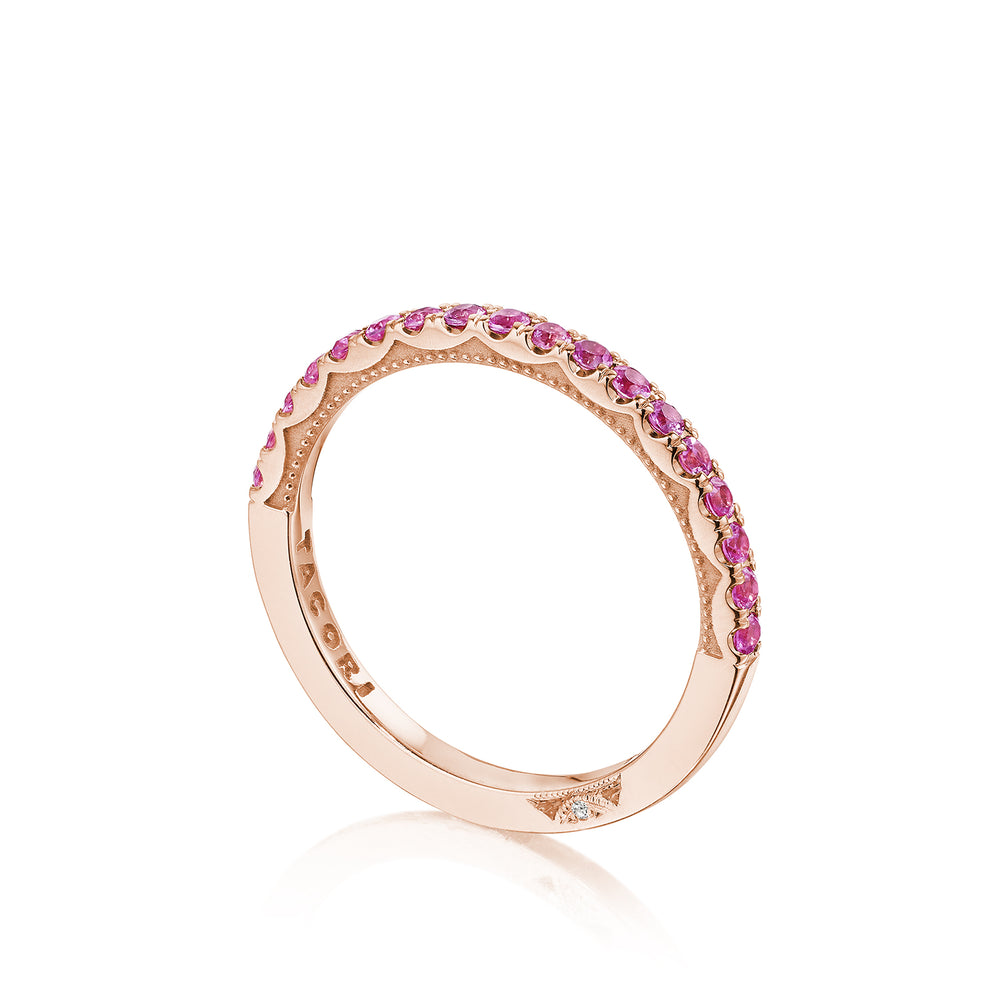 TACORI Sculpted Crescent Pink Sapphire Band