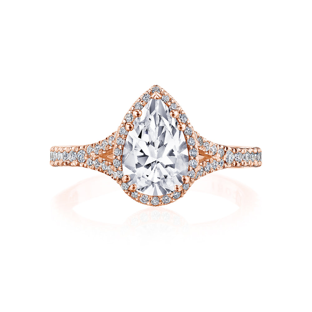 Tacori Dantela Pear Shape Diamond Engagement Ring
