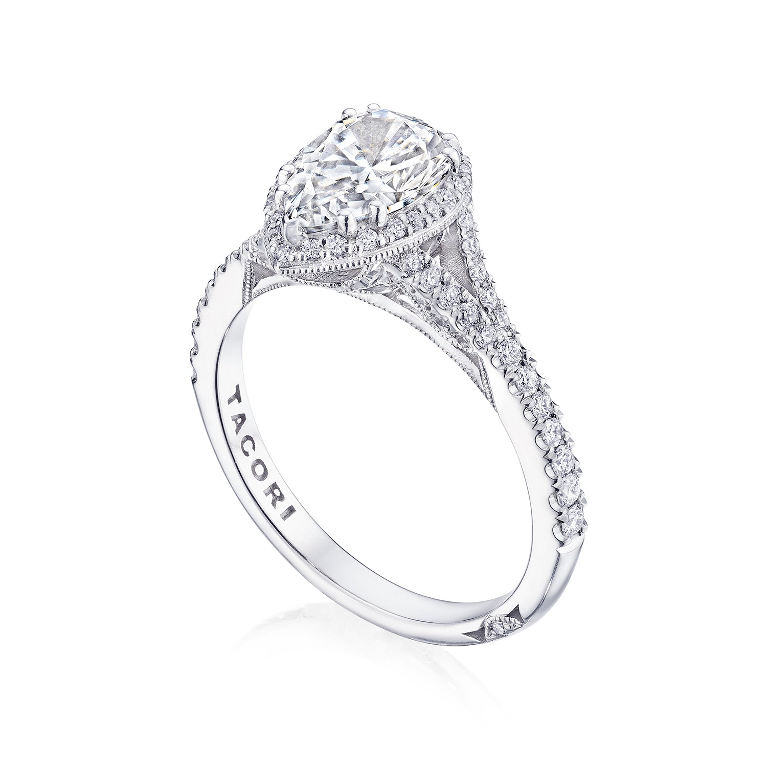 TACORI Dantela Pear Shape Diamond Engagement Ring