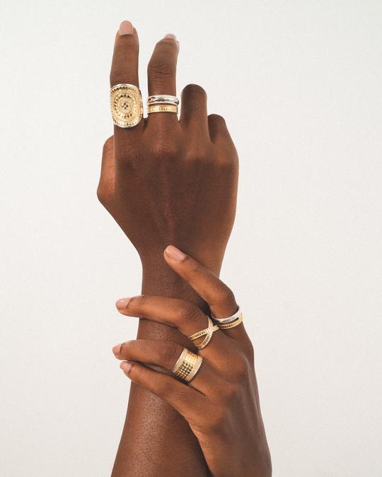 Anna Beck Beaded Saddle Ring