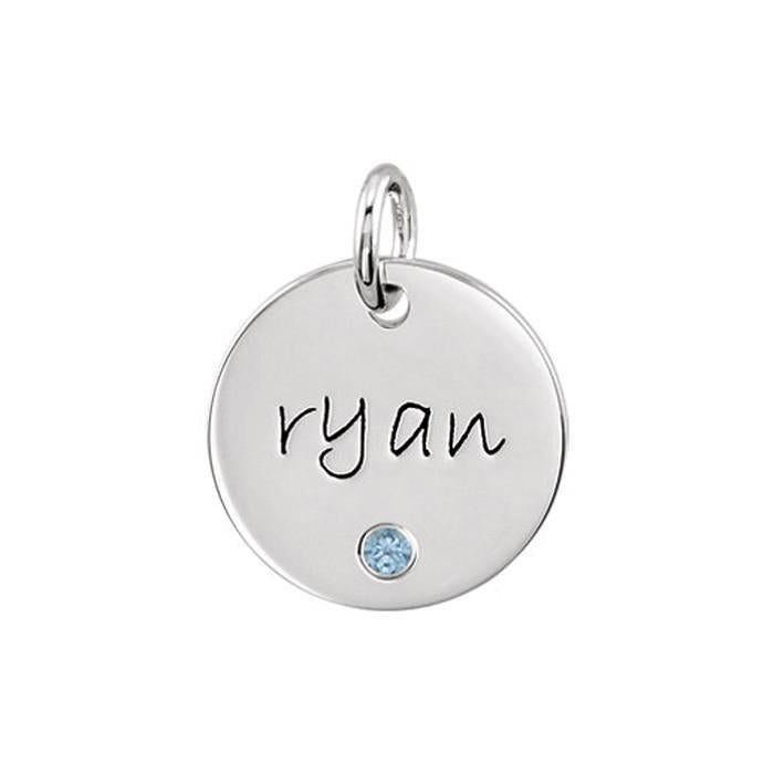 Personalized Birthstone Pendant