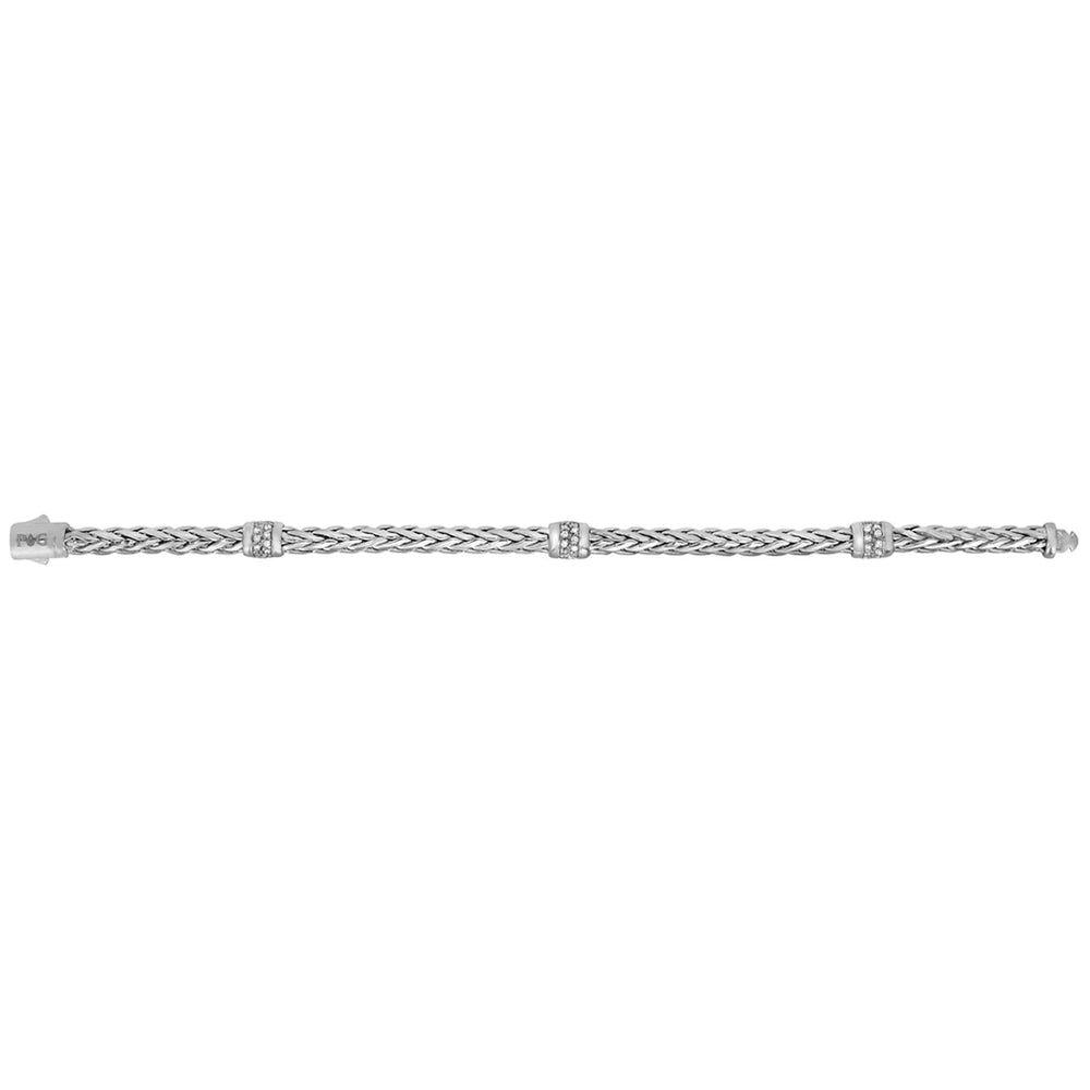 Phillip Gavriel Woven Diamond Station Bracelet