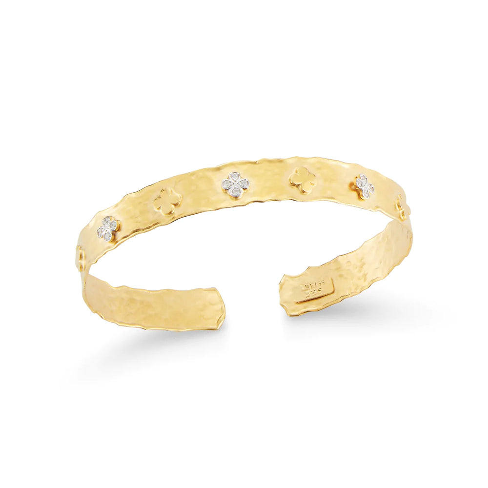 I. Reiss Narrow Diamond Clover Cuff