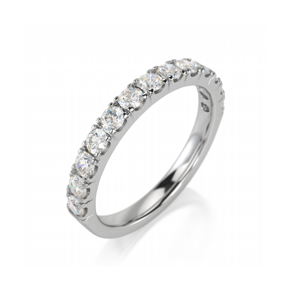 Crown Ring Prong Set Diamond Band