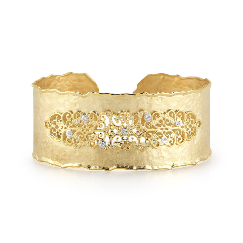 I. Reiss Diamond Filigree Cuff