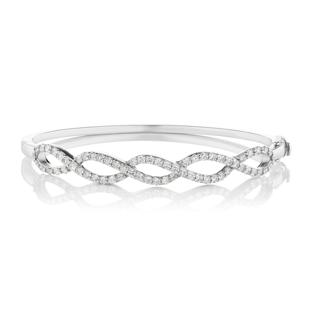 Barmakian Braided Diamond Bangle