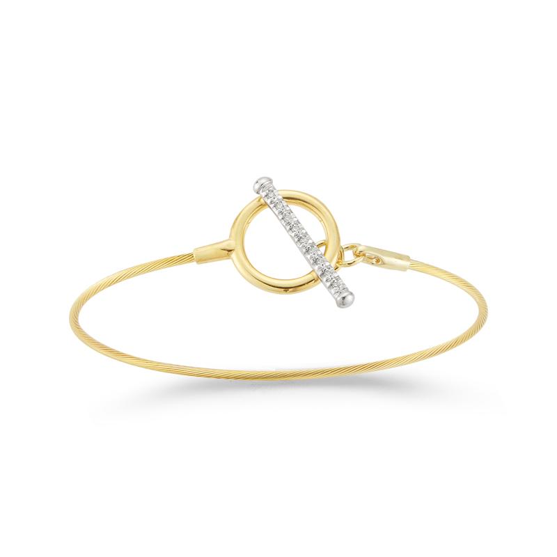 I. Reiss Wire Toggle Diamond Bracelet