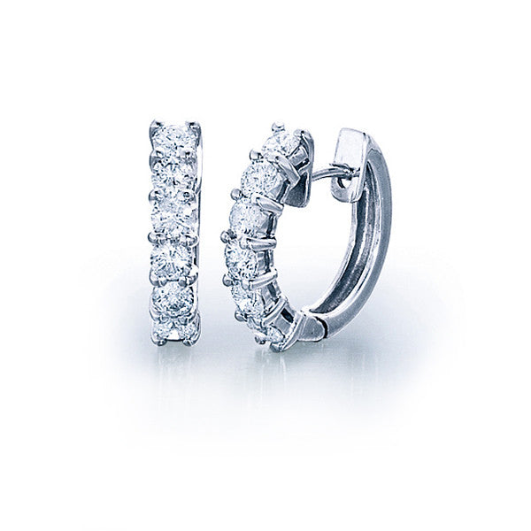 Diamond Hoop Earrings