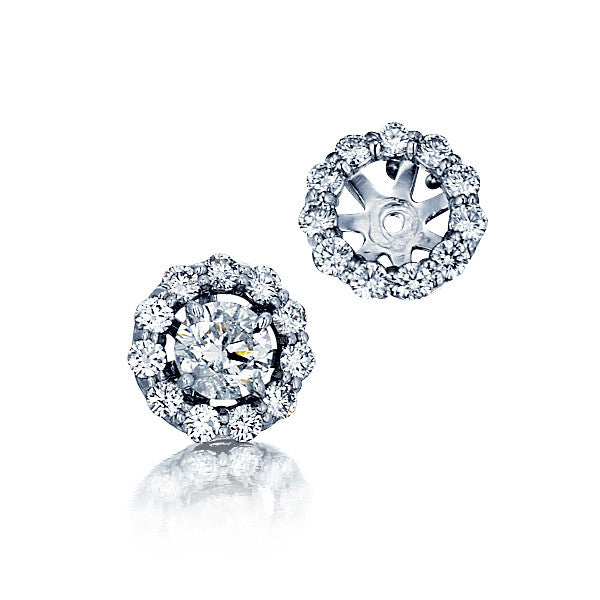 3/8ct Earring Diamond Jackets - The Jewelry Exchange