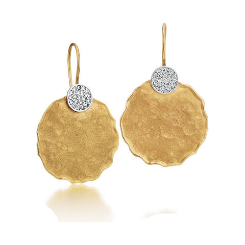I. Reiss Diamond Disc Earrings