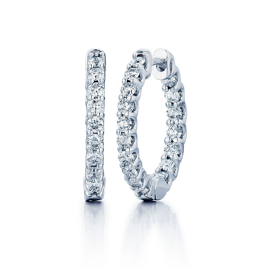 Diamond Hoop Earrings