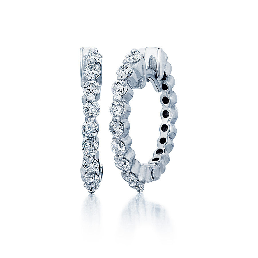 Diamond Hoop Earrings