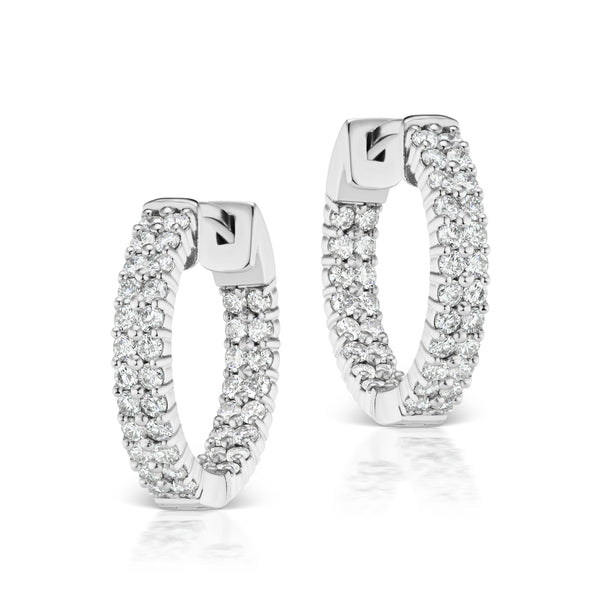 Diamond Hoop Earrings