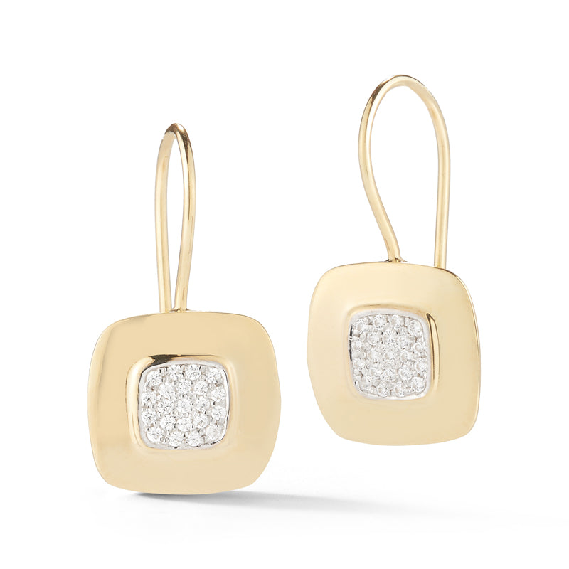 I. Reiss Square Shape Diamond Earrings