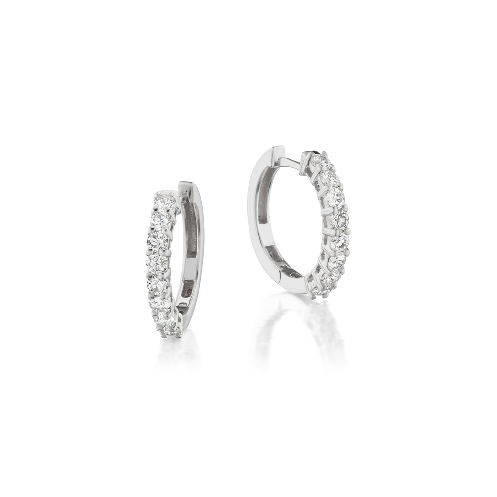 Diamond Hoop Earrings