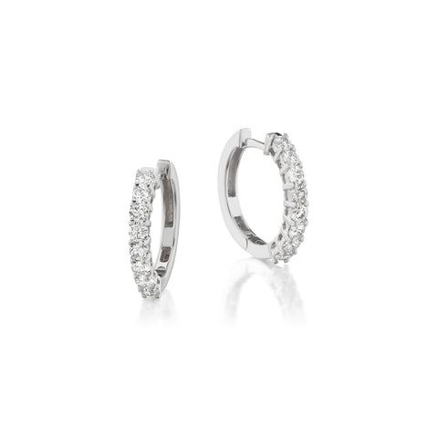 Diamond Hoop Earrings