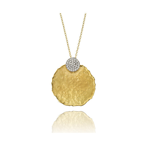 I. Reiss Diamond Circle Pendant