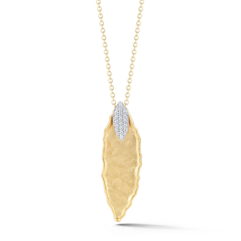 I. Reiss Diamond Leaf Pendant