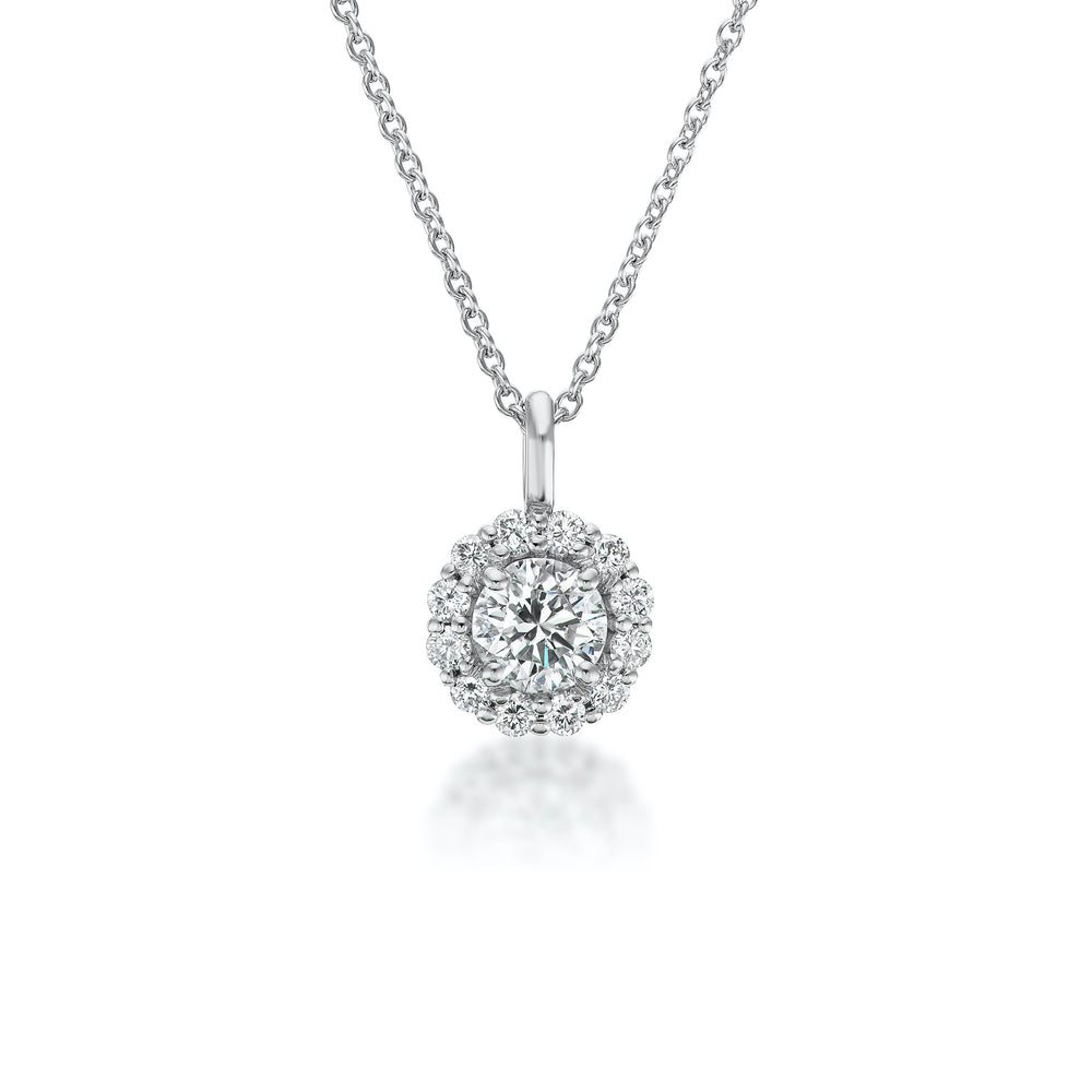 Diamond Halo Pendant