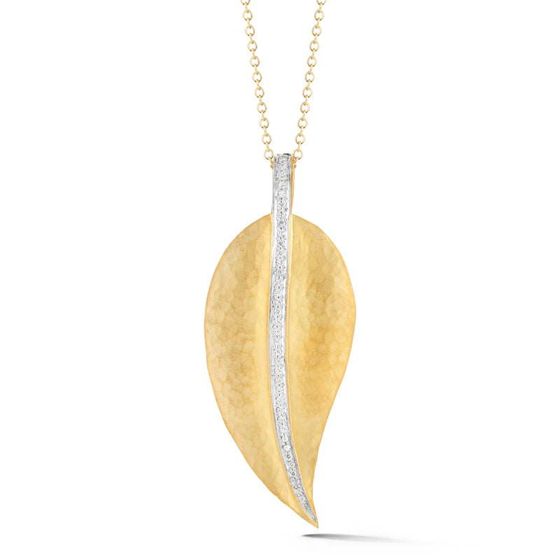 I. Reiss Large Leaf Diamond Pendant