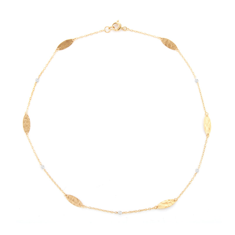 I. Reiss Marquise Station Diamond Necklace