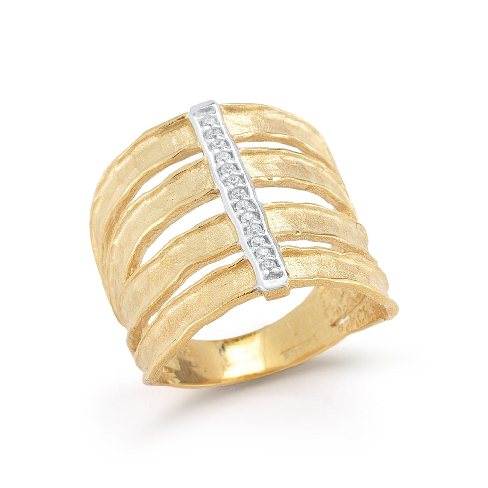 I. Reiss Wide Diamond Ring