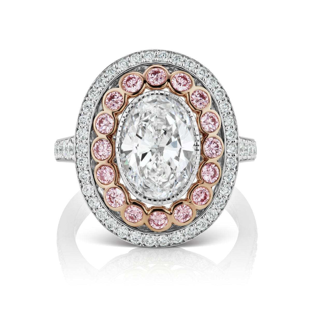 Rare Large Pink Diamond Ring