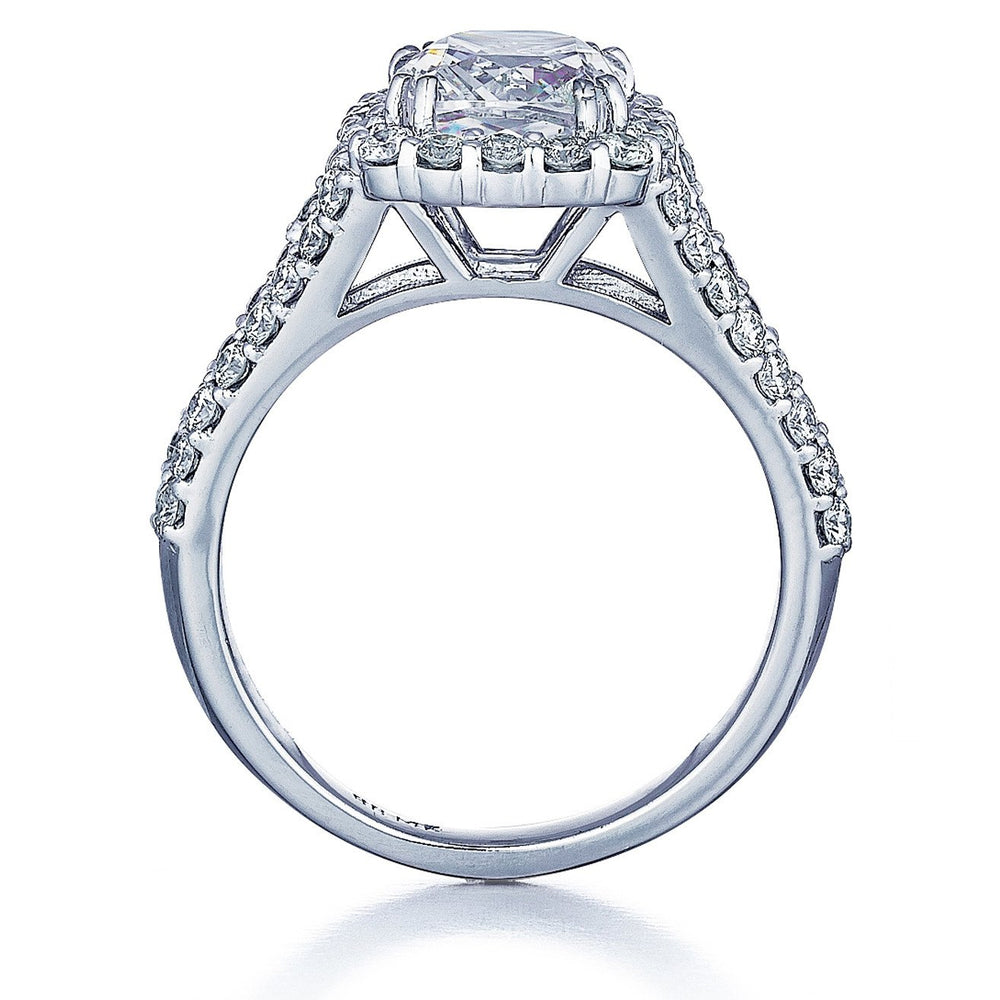 Barmakian Diamond Halo Engagement Ring