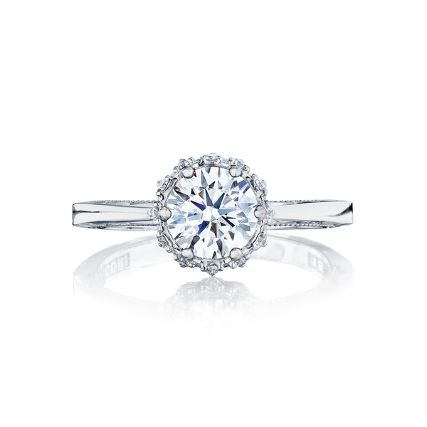 Tacori Sculpted Crescent Diamond Engagement Ring