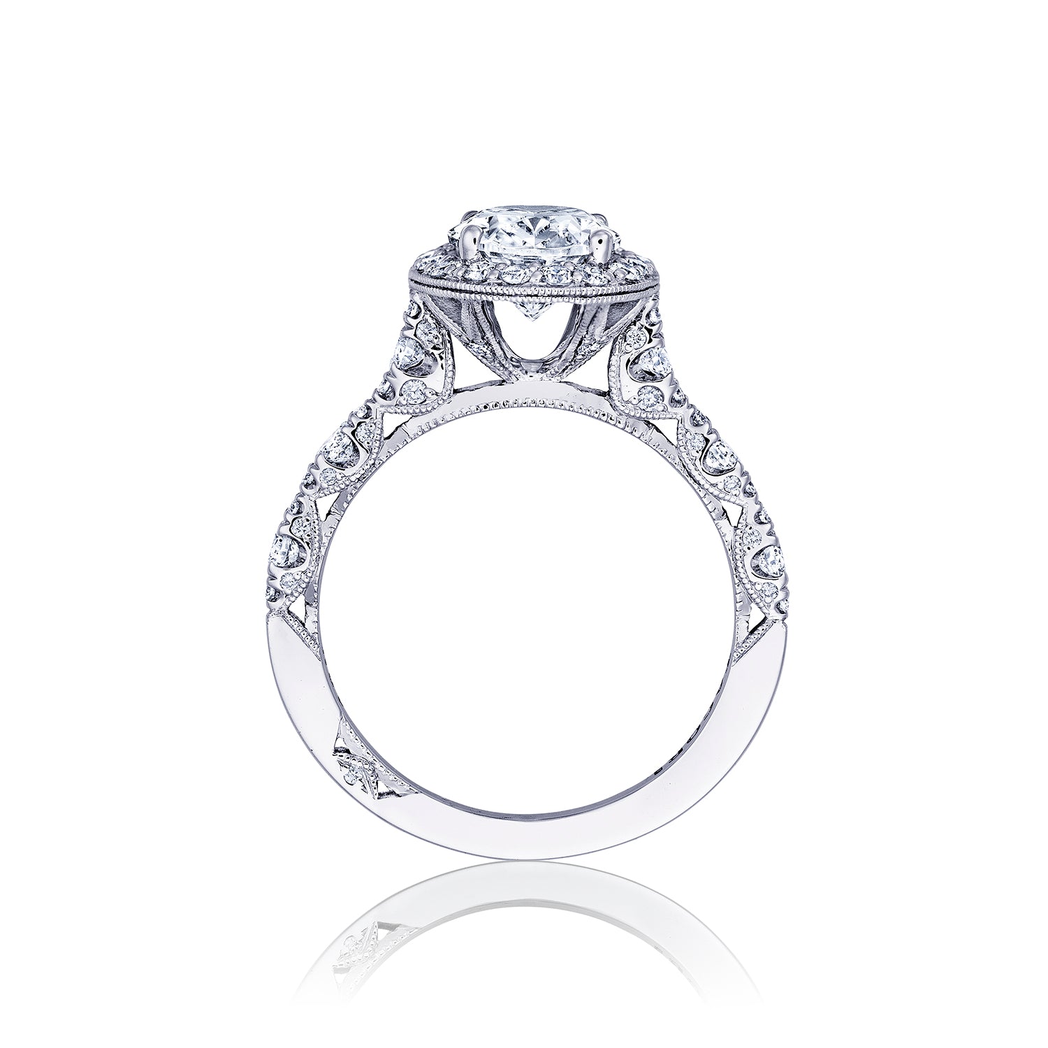 TACORI Petite Crescent Oval Diamond Engagement Ring