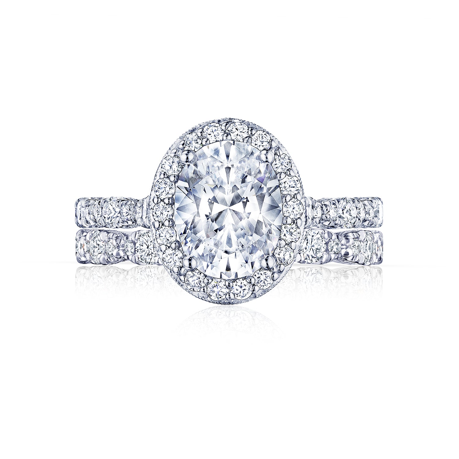 TACORI Petite Crescent Oval Diamond Engagement Ring