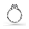 Fana Cushion Diamond Halo Engagement Ring