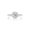Barmakian Diamond Halo Engagement Ring