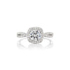 Barmakian Diamond Halo Engagement Ring