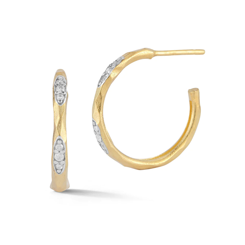 I. Reiss Diamond Hoop Earrings