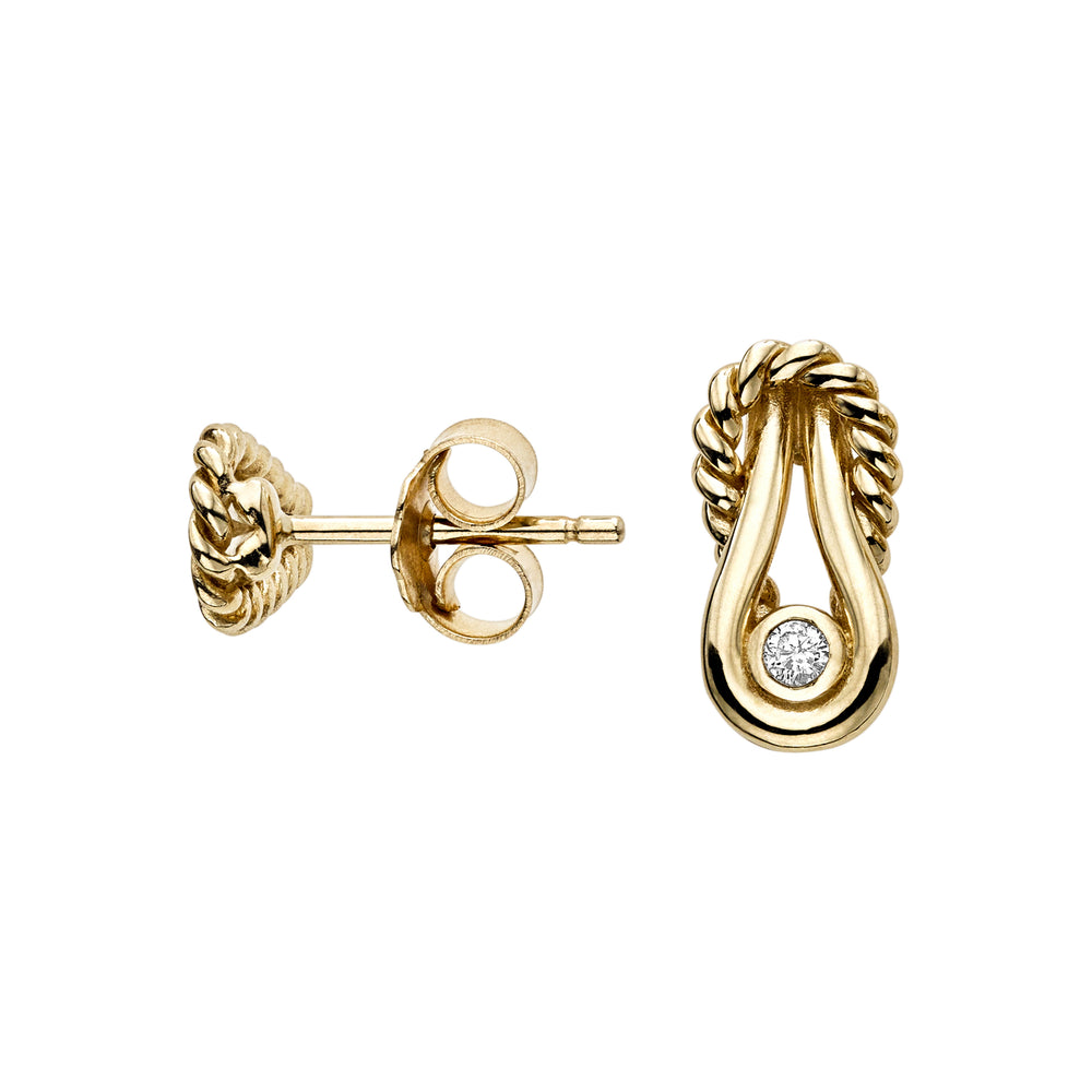 Phillip Gavriel Italian Cable L'Infinito Earrings