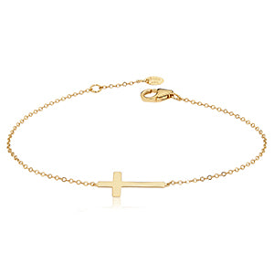 Sideways Cross Bracelet