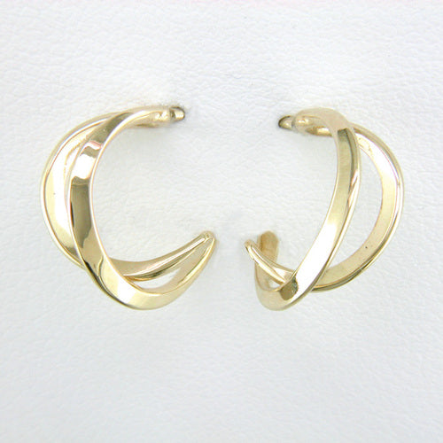 Tom Kruskal Small Criss-Cross Hoop Earrings