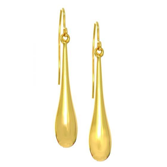 Yellow Gold Teardrop Earrings