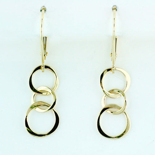 Tom Kruskal Open Circle Dangle Earrings