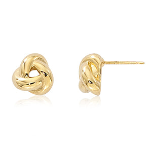 Yellow Gold Love Knot Earrings