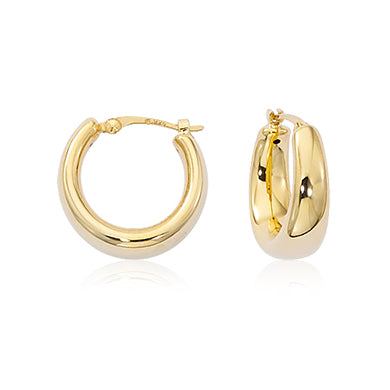 Yellow Gold Hoop Earrings