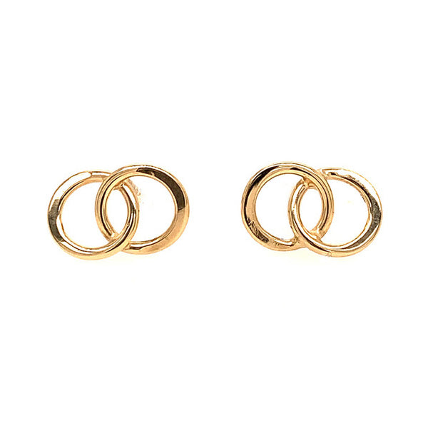 Tom Kruskal Open Double Circle Stud Earrings