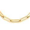 Yellow Gold Paperclip Necklace